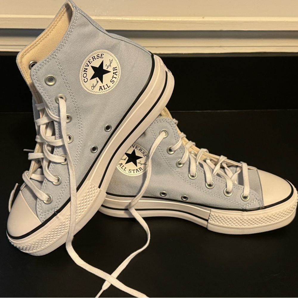 Converse All Star High Top Sneakers - Light Blue